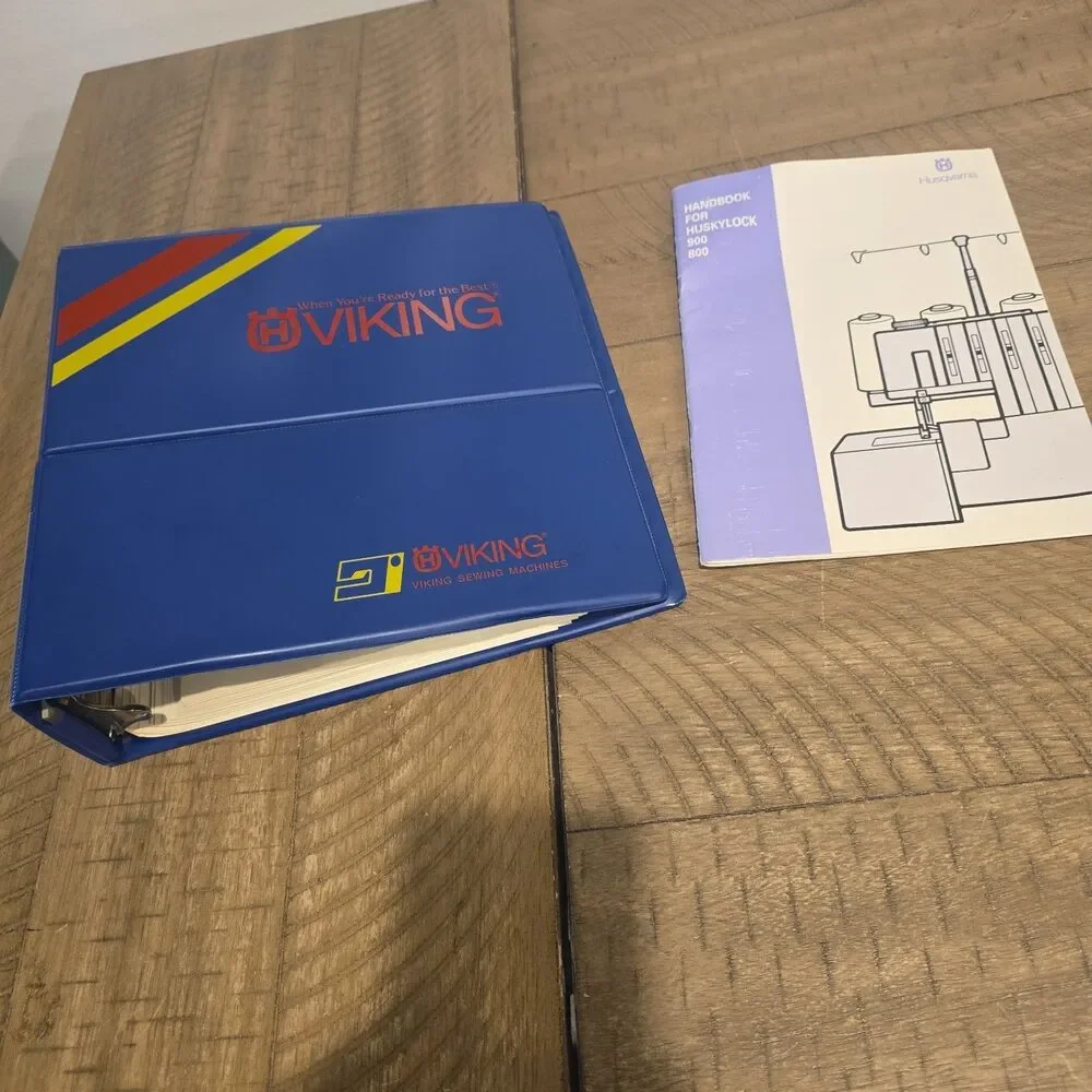 Vintage Husqvarna Viking Sewing Machine Model 900 Handbook Owner's Manual Binder